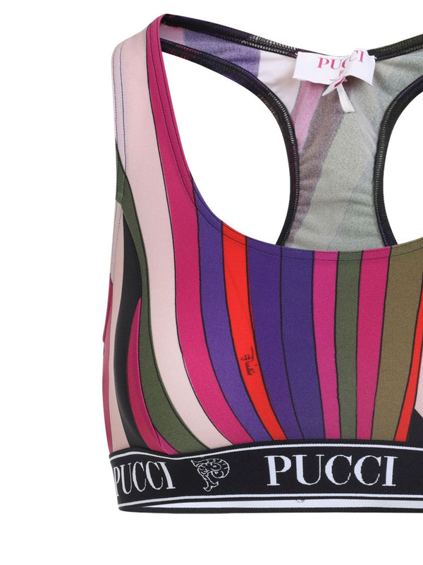 Pucci Racer-back sports bra