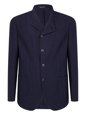 Emporio Armani Textured wool jacket