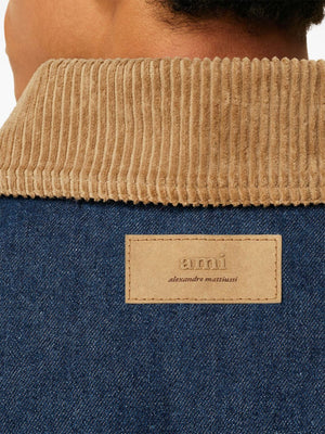 Ami Paris Coats Blue