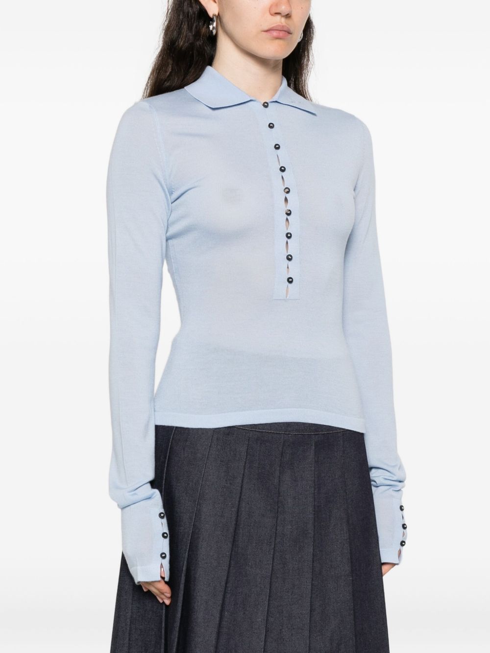 JACQUEMUS T-shirts and Polos Clear Blue