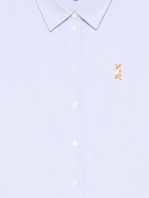 Maison Kitsuné Cotton shirt with long sleeves and structured collar