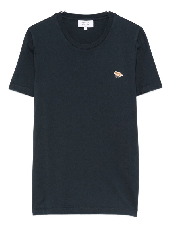 Maison Kitsuné Embroidered-logo t-shirt