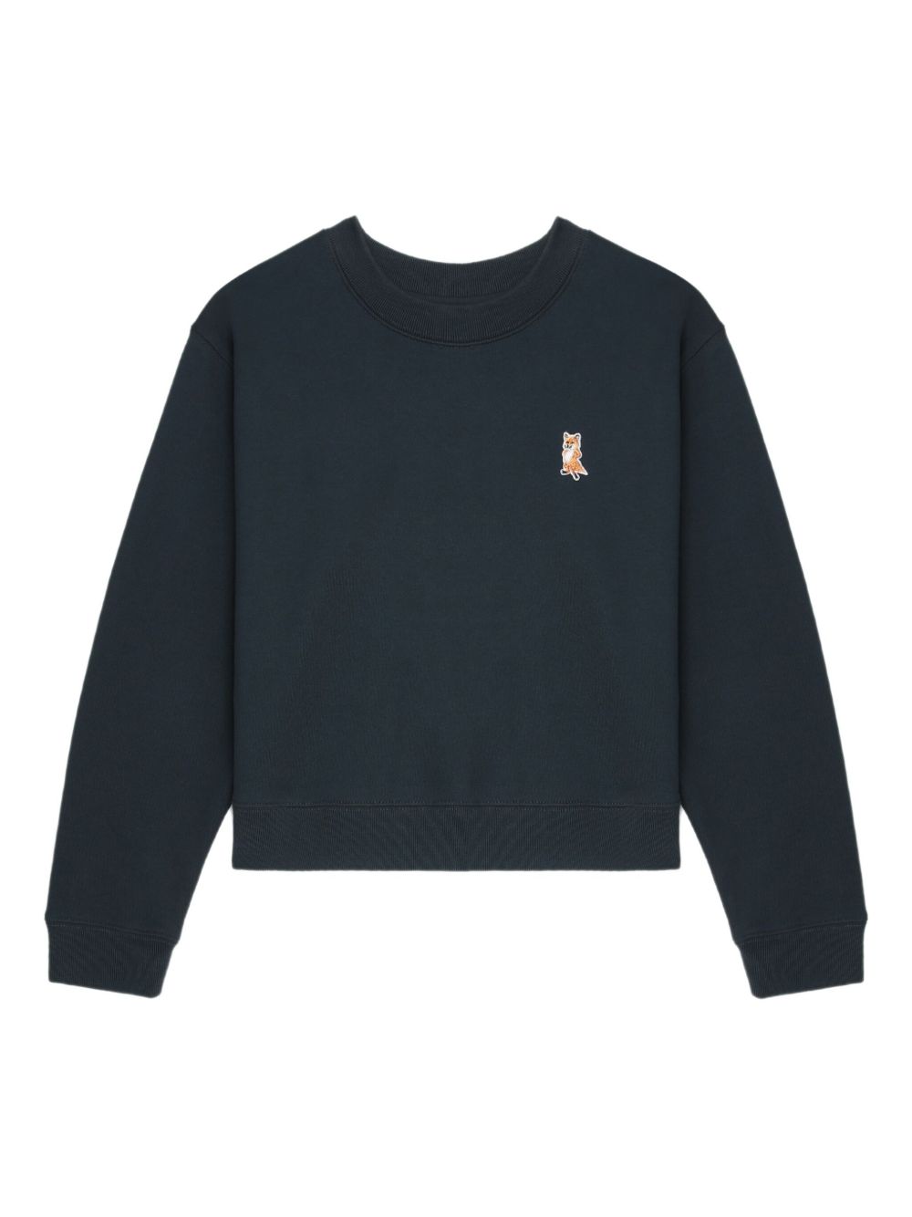 Maison Kitsuné Fox-embroidered sweatshirt