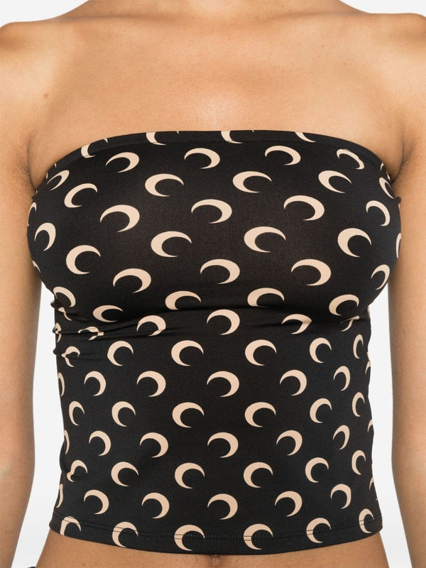 Marine Serre Crescent Moon Print Top