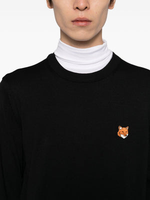 Maison Kitsuné Bold fox head patch sweater