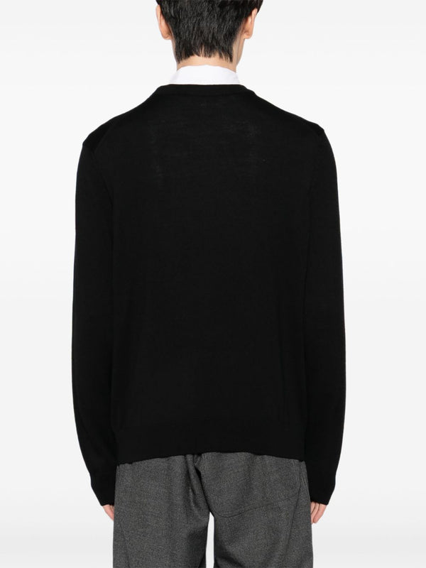 Maison Kitsuné Bold fox head patch sweater