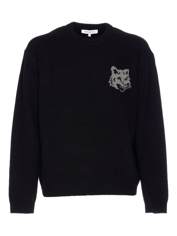 Maison Kitsuné Sweater with fox embroidery