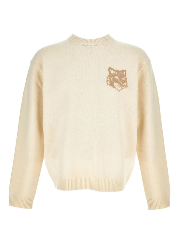Maison Kitsuné Fox Head-intarsia sweater