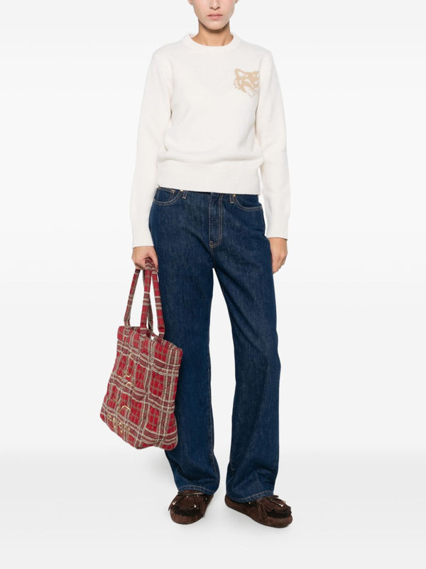 Maison Kitsuné Fox Head Intarsia Merino Jumper