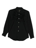 Comme Comme Floral AppliquÃ© Shirt