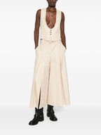 Zimmermann Belted Wide-Leg Wool Blend Trousers