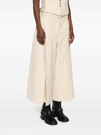 Zimmermann Belted Wide-Leg Wool Blend Trousers