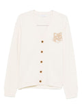 Maison Kitsuné Fox Head Intarsia Merino Cardigan