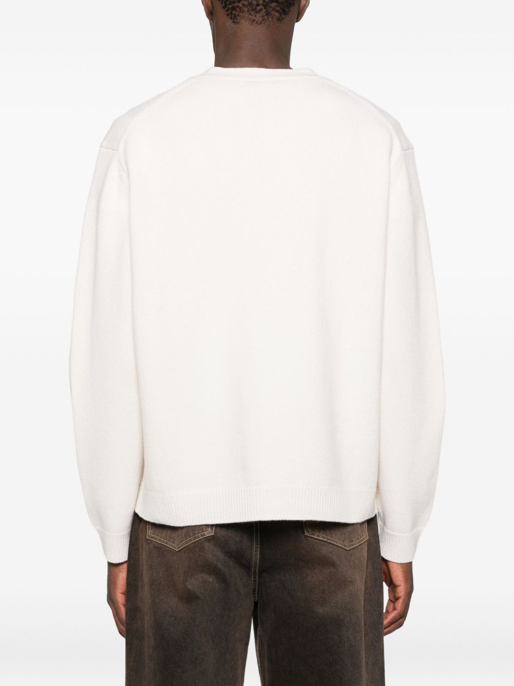 Maison Kitsuné Fox Head Intarsia Merino Cardigan