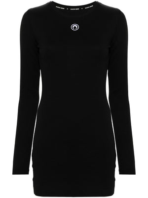 Marine Serre Crescent Moon-embroidered mini dress