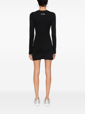 Marine Serre Crescent Moon-embroidered mini dress