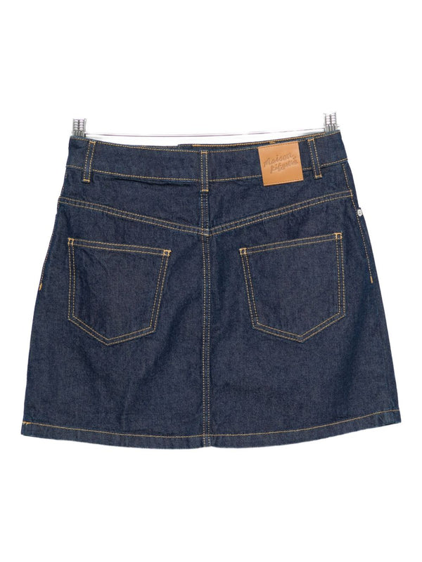 Maison Kitsuné denim mini skirt