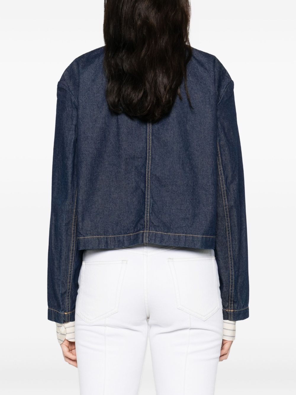 Maison Kitsuné cropped denim jacket