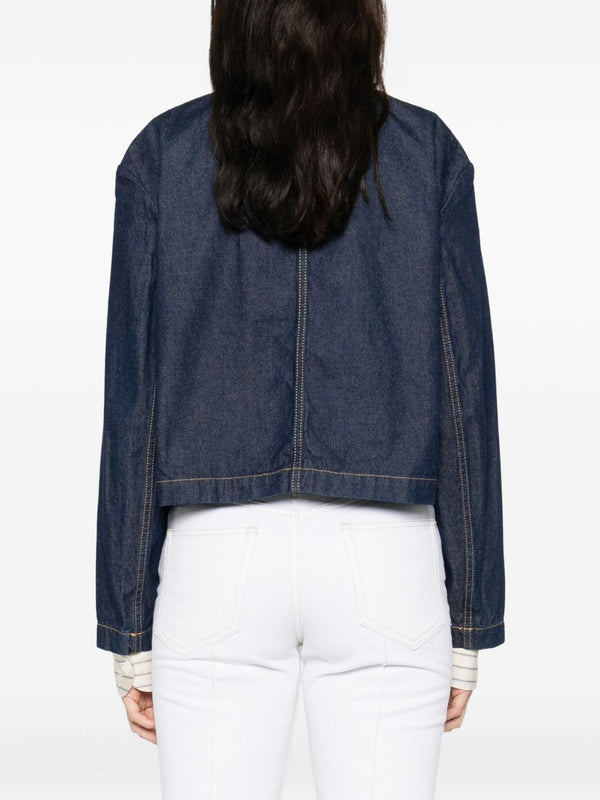 Maison Kitsuné cropped denim jacket