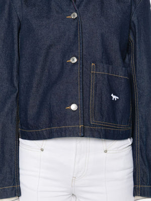 Maison Kitsuné cropped denim jacket