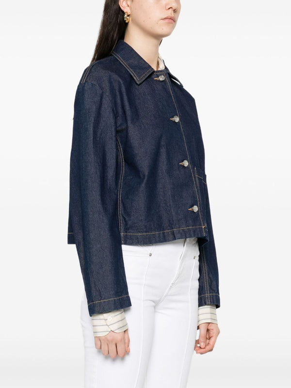 Maison Kitsuné cropped denim jacket