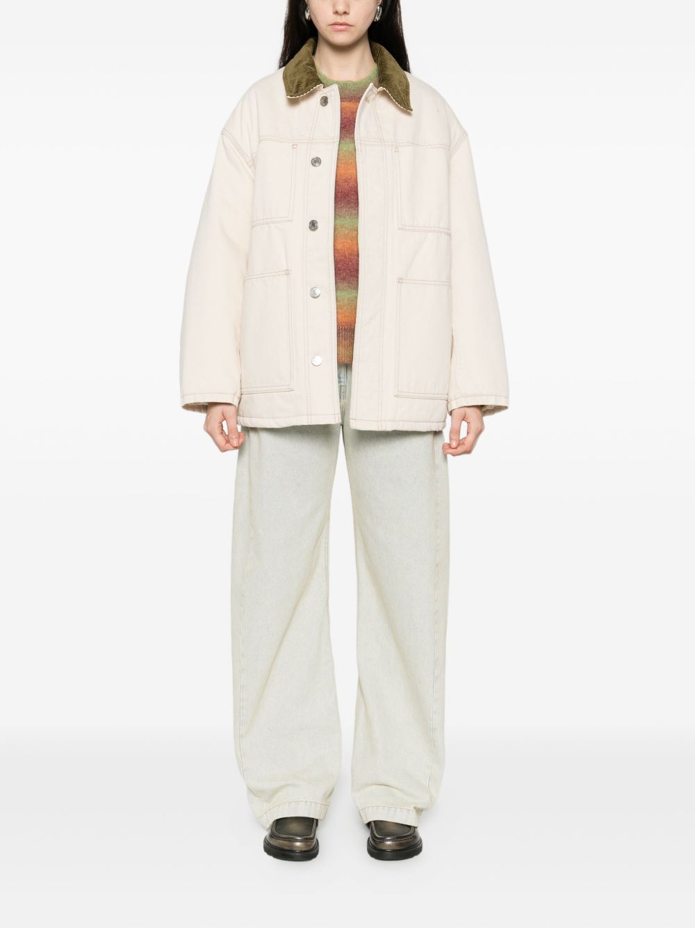 Ami Paris Coats Beige