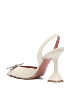 Amina Muaddi With Heel Beige