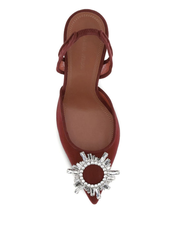 Amina Muaddi With Heel Bordeaux