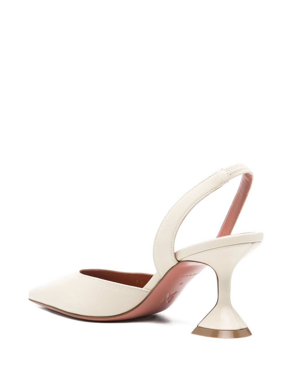 Amina Muaddi With Heel Beige