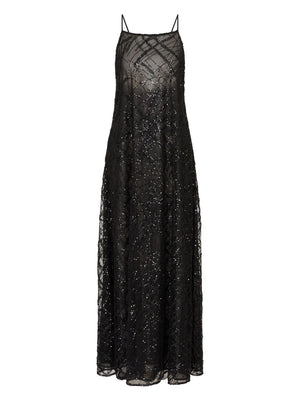 Emporio Armani Sequin-embellished backless mini dress
