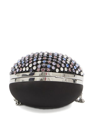 Self-Portrait Multi Crystal Heart Clutch