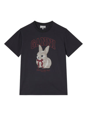 GANNI T-shirts and Polos Black