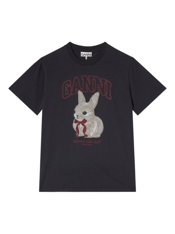 GANNI T-shirts and Polos Black