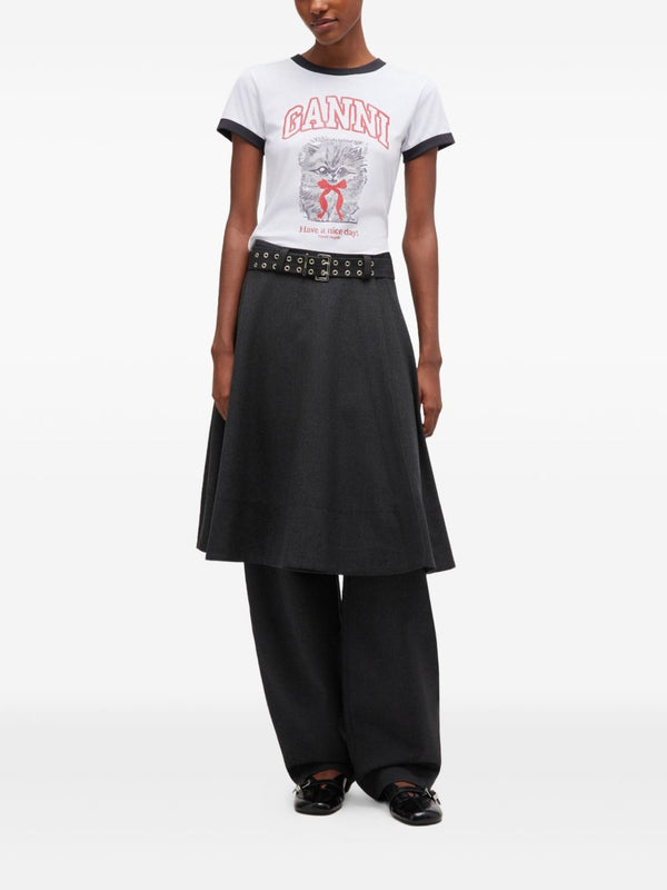 GANNI T-shirts and Polos White