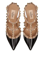 Valentino Garavani Rockstud Patent Pumps With 100mm Straps