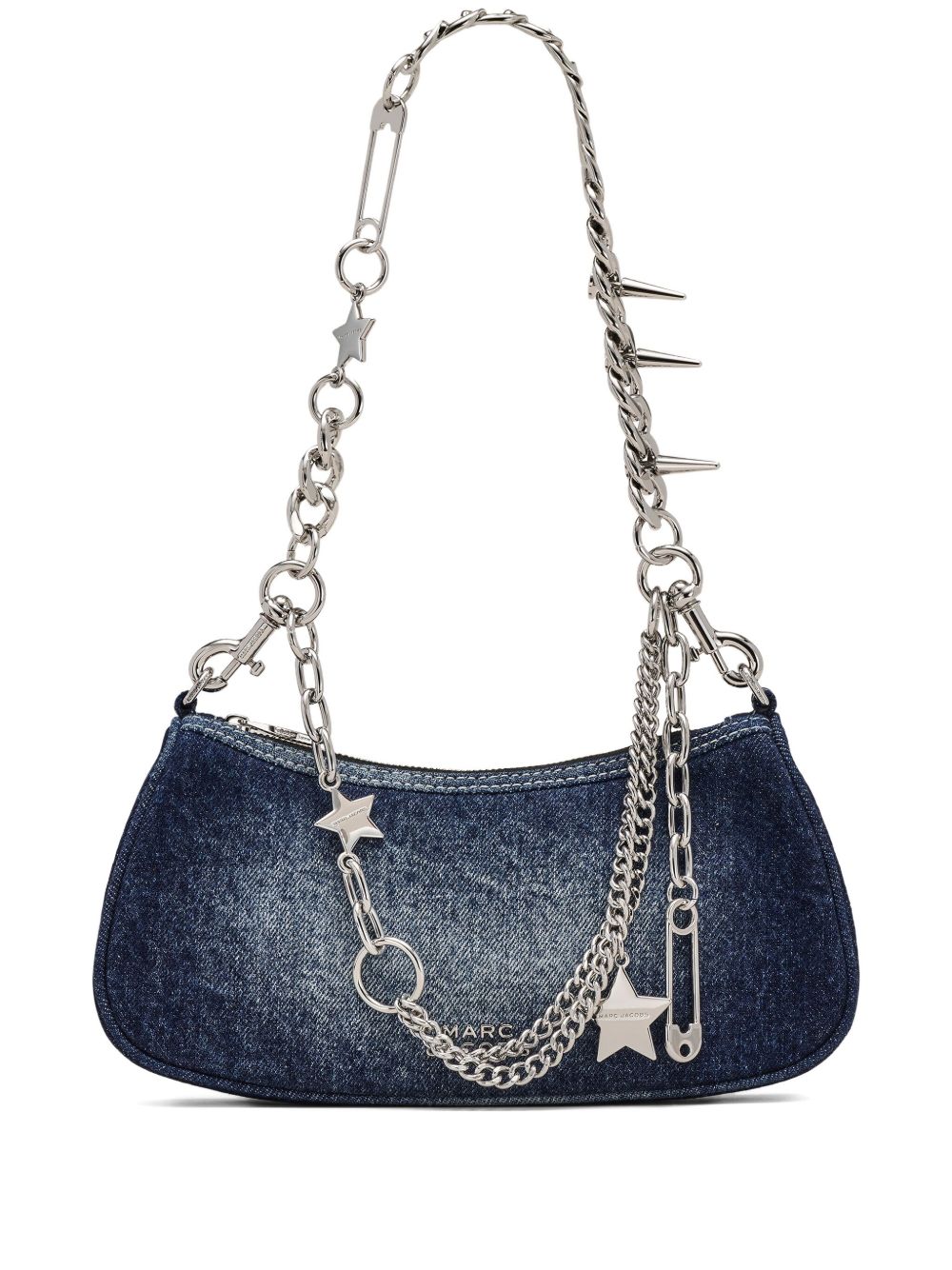 Marc Jacobs The Faded Denim Charm Shoulder Bag