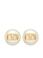 Valentino Garavani-Vlogo Signature Earrings With Pearls