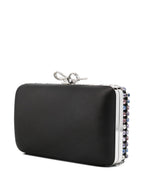 Self-Portrait Multi Crystal Chainmail Clutch