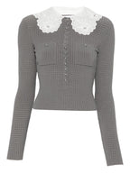 Self-Portrait Collar-detail sweater