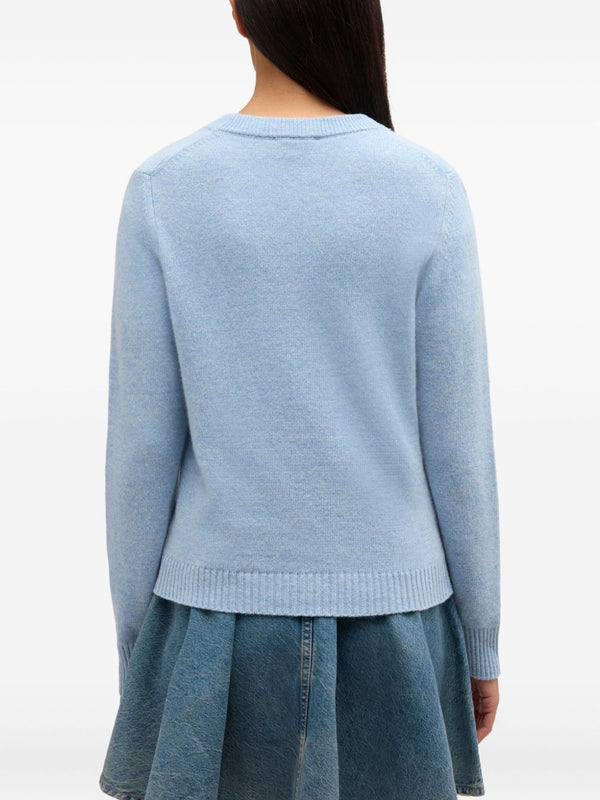 GANNI Sweaters Clear Blue