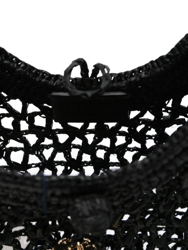 Jacquemus Le Petit Carre Spiaggia rafia handbag
