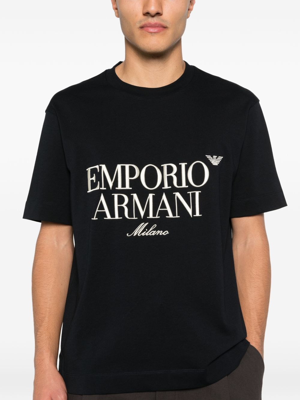 Emporio Armani Logo cotton t-shirt