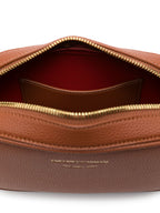 Emporio Armani logo-debossed leather camera bag