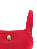 Balmain Knit bralette top with buttons