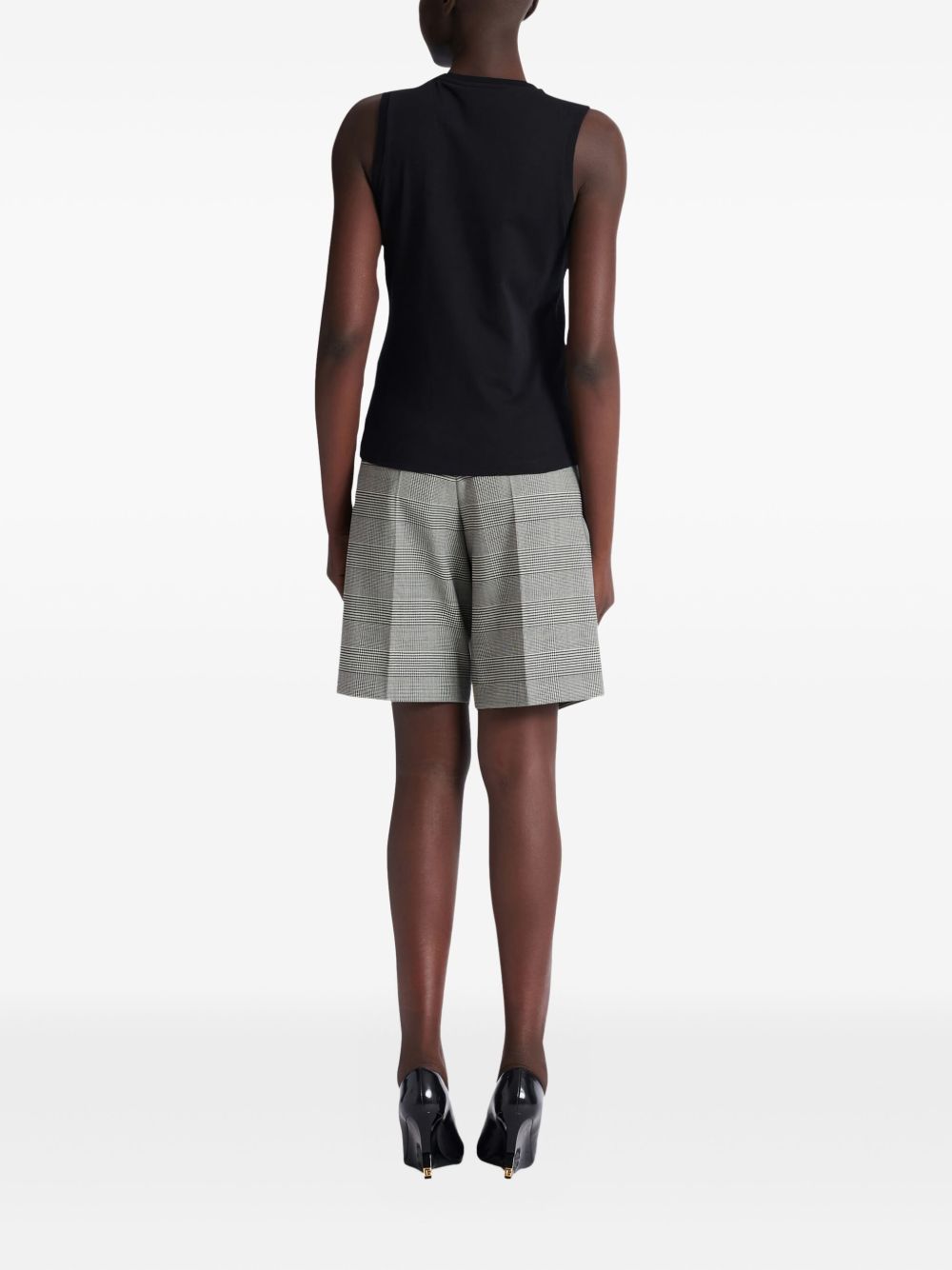Balmain Logo cotton tank top