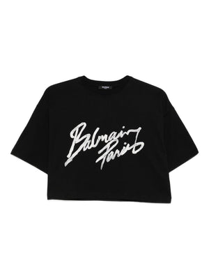 Balmain T-shirts and Polos Black