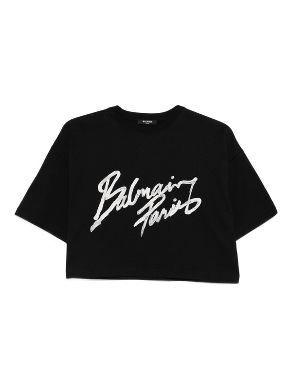 Balmain T-shirts and Polos Black