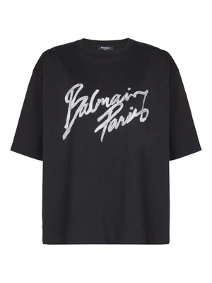 Balmain T-shirts and Polos Black