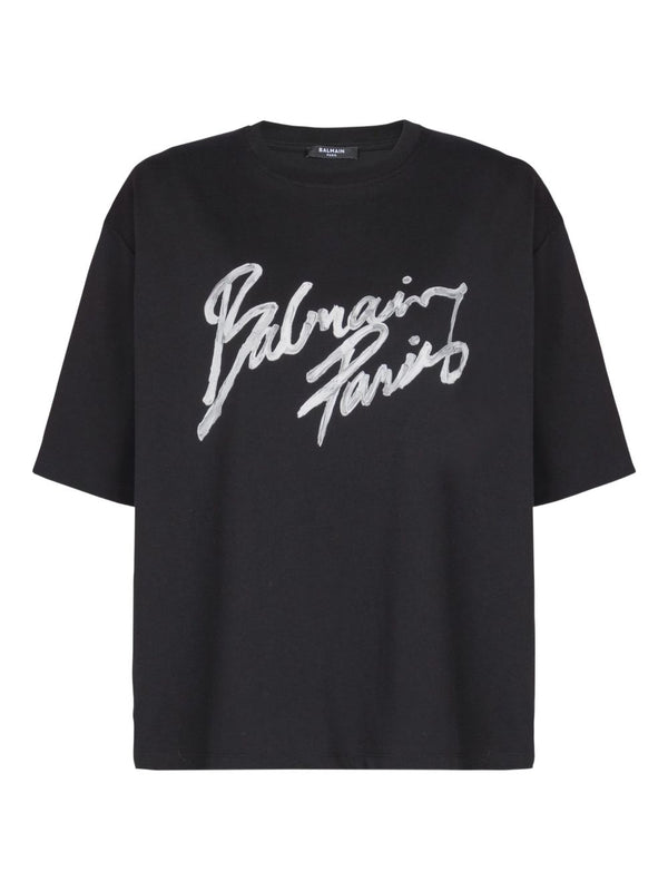 Balmain T-shirts and Polos Black