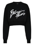 سويت شيرت قصير بشعار Balmain
